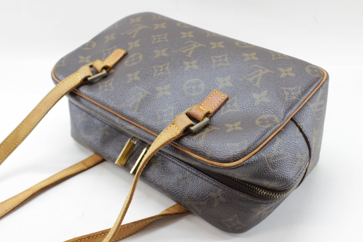 ジャンク LOUIS VUITTON モノグラム シテMM 外ポケット内装劣化[223501 