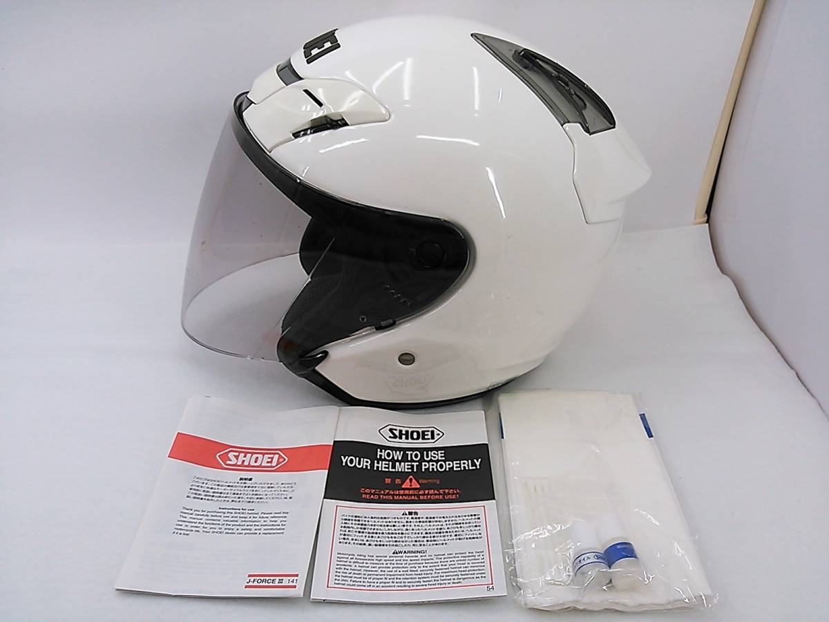 送料無料】SHOEI ショウエイ J-FORCE3 Jフォース3 ホワイト Lサイズ 