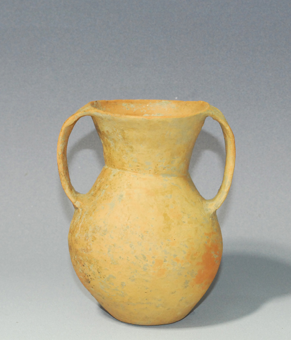 抽象美の古代中国紅陶土器双耳壺 斉家文化 須恵器 花器 考古 中国古