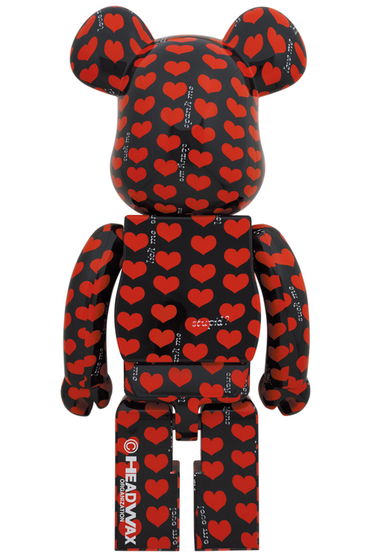 【新品】BE@RBRICK Black Heart 1000％ ベアブリック hide MEDICOM TOY