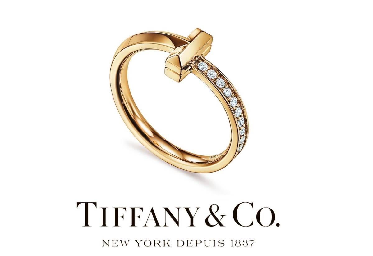 Tiffany Tワンリング 12号 18K ホワイトゴールド 新品)TIFFANY & Co 