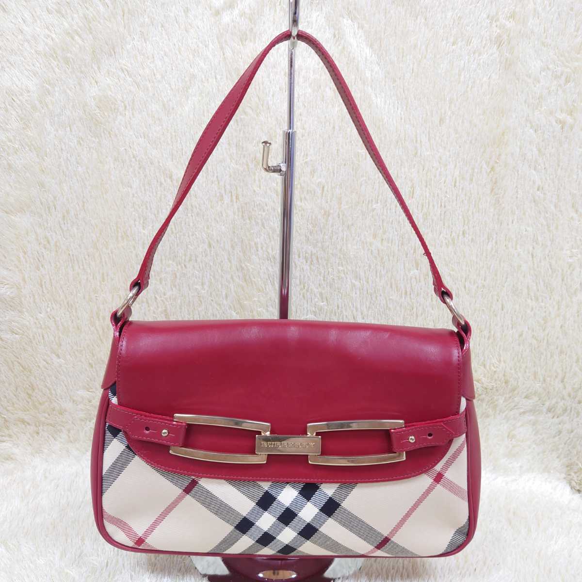 新作，格安】 1スタ BURBERRY バーバリー ノバチェック ロゴ金具 