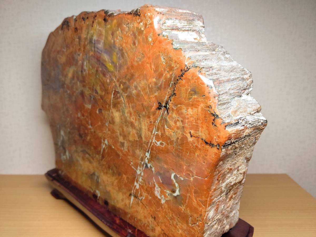 アリゾナ】◇12.8kg◇ 珪化木 ジャスパー 原石 碧玉 風水 開運 誕生石