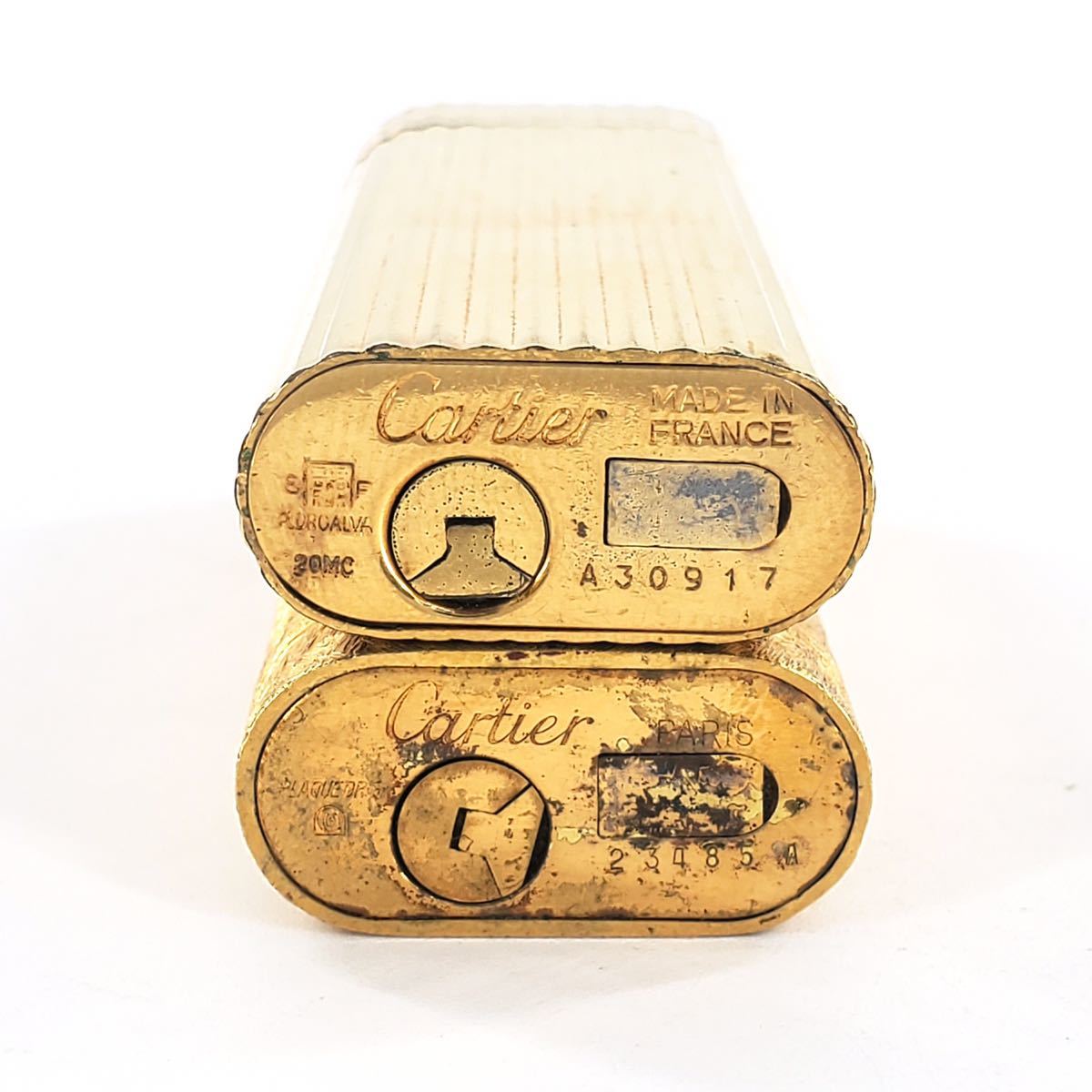 Cartier カルティエ ガスライター ブラック × ゴールド 備品セット 