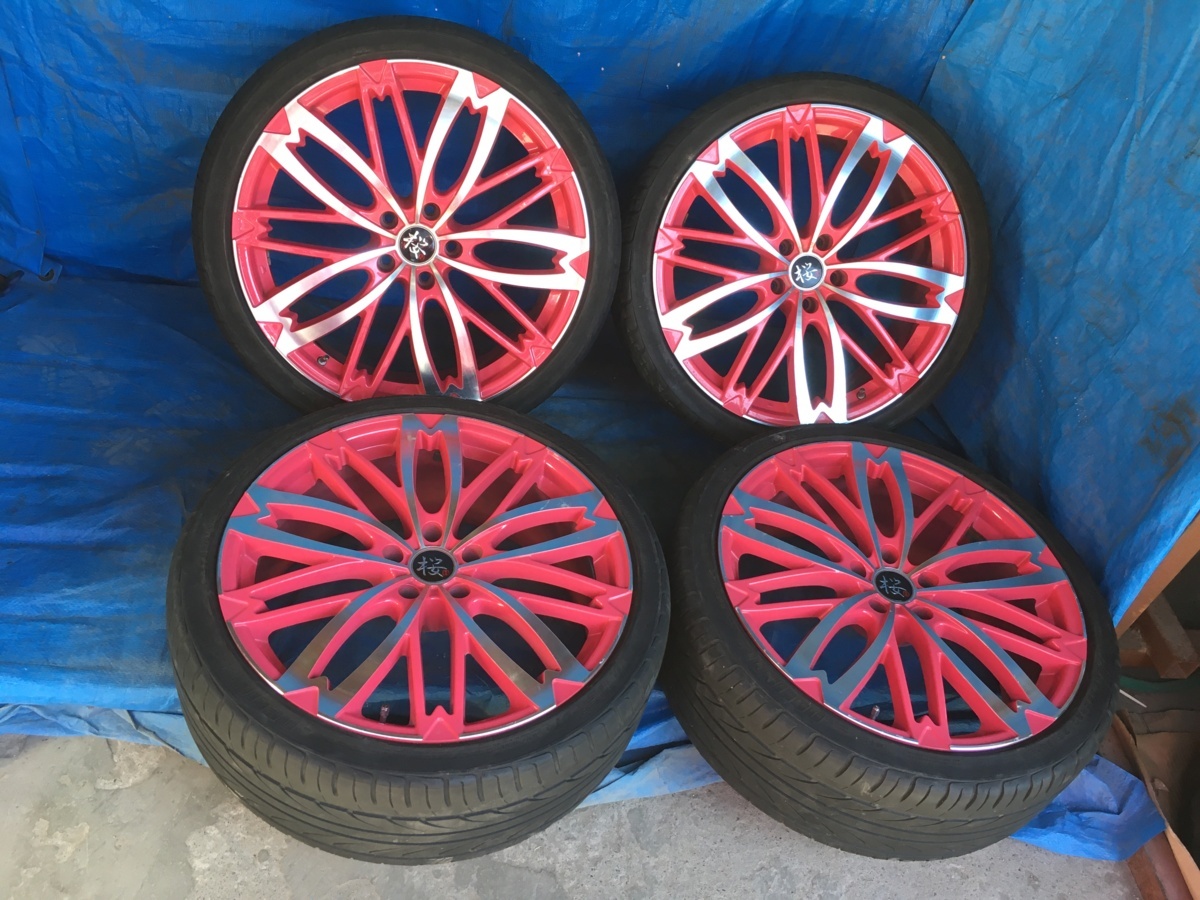和道（R-PRIDE） 桜 20×8J +38 5H-114.3PCD DELINTE デリンテ THUNDER 