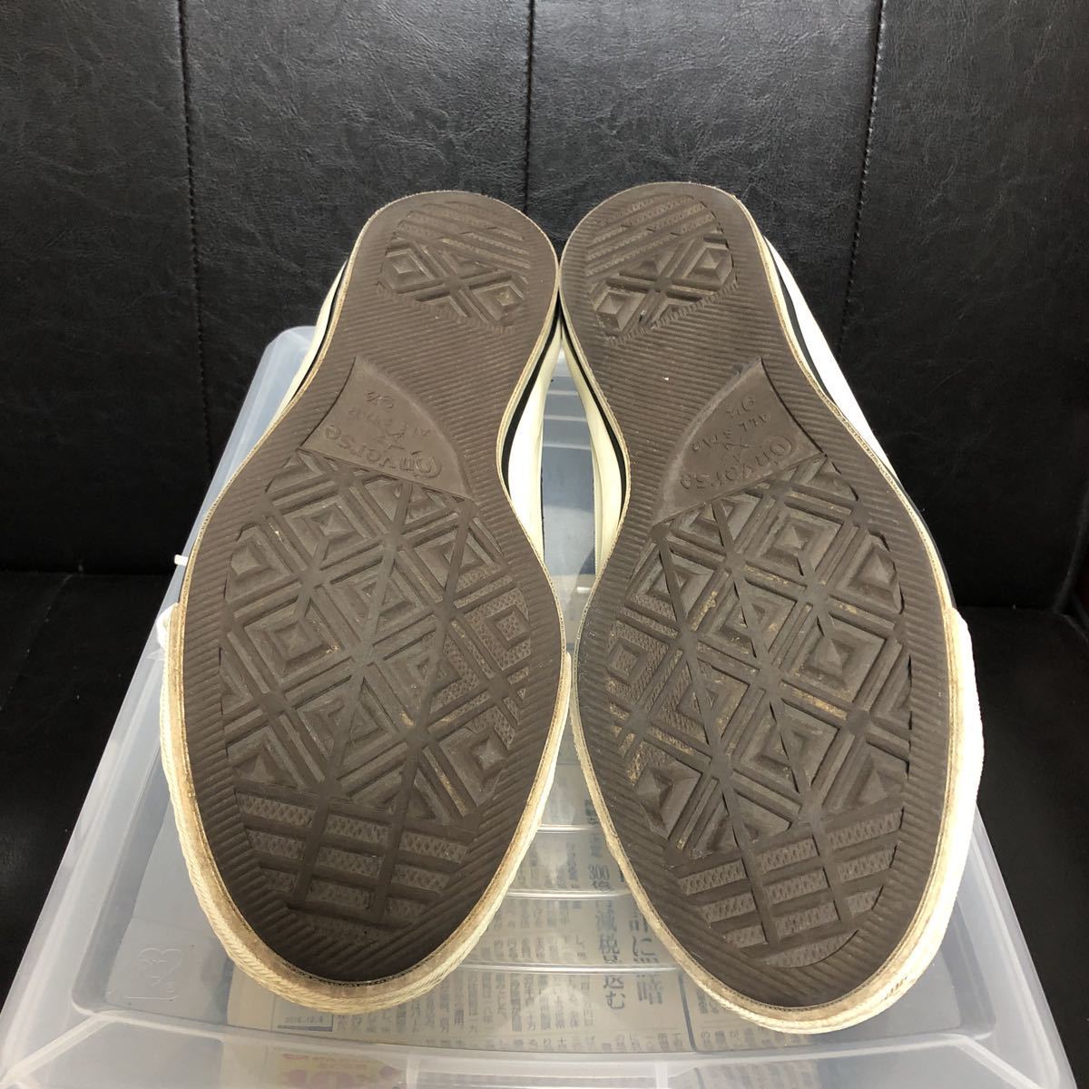 1C045☆【ONE STAR ワンスター レザースニーカー】28センチ CONVERSE コンバース US9ハーフ オールスター US規格 黒 ビンテージ ブラック コンバース ONE J 靴 厚底 星形ロゴが輝く新世代スニーカー、その魅力を深