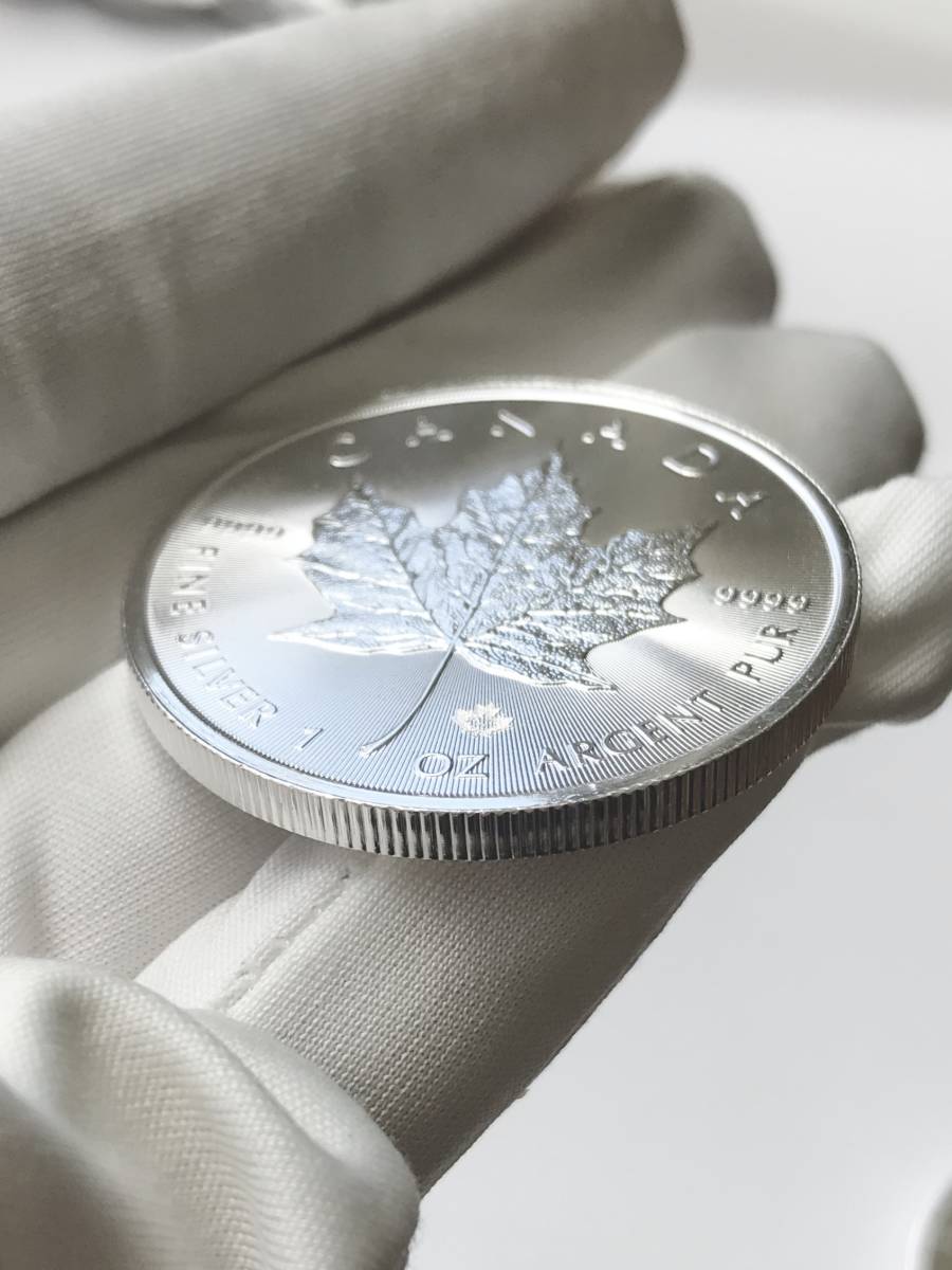 新品 カナダ メイプル 銀貨 2021年 1oz 純銀 31.1g カナダ王室造幣局