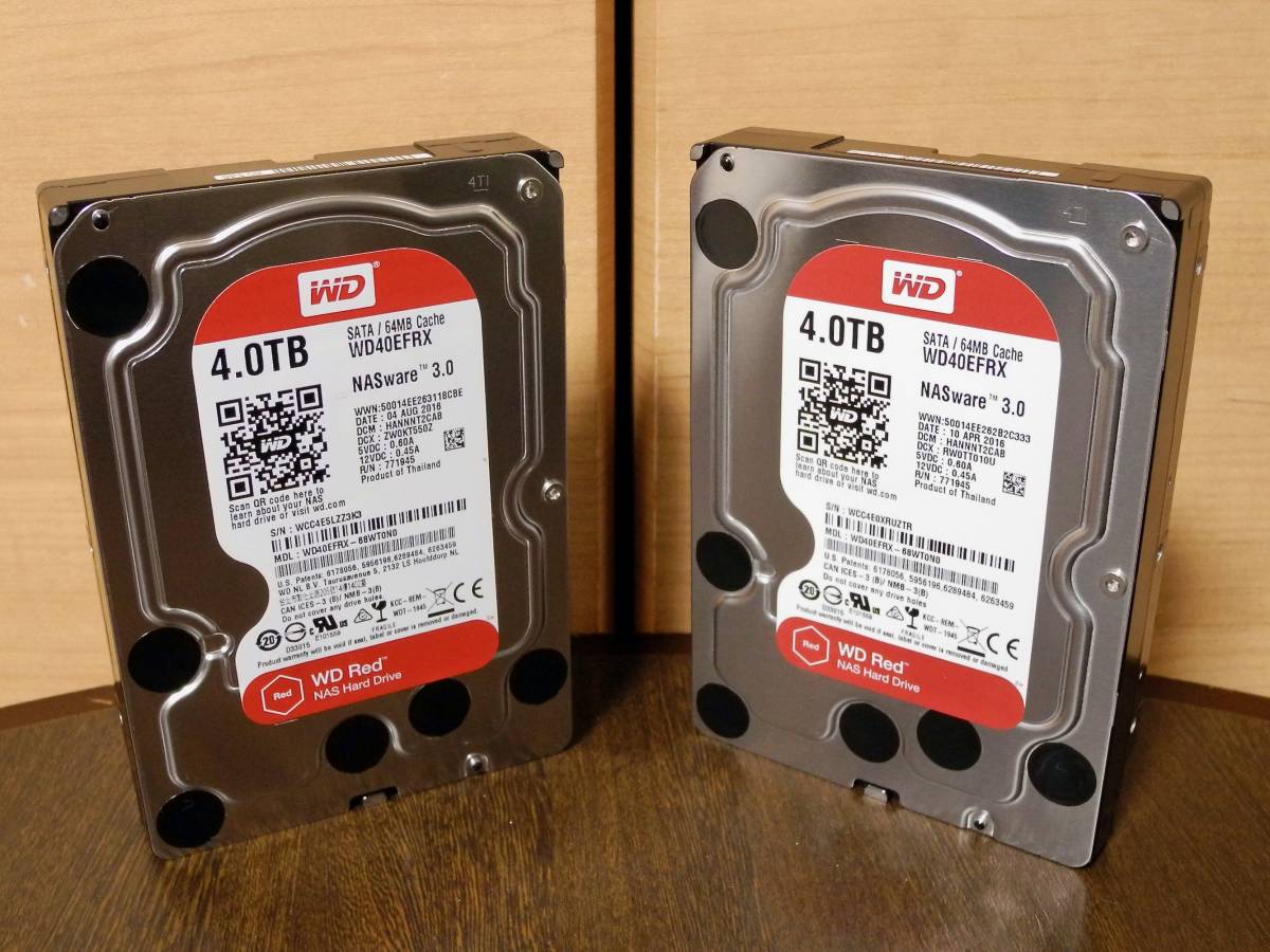 Red 4TB WD HDD SATA Western WD40EFRX Digital ウエスタンデジタル 