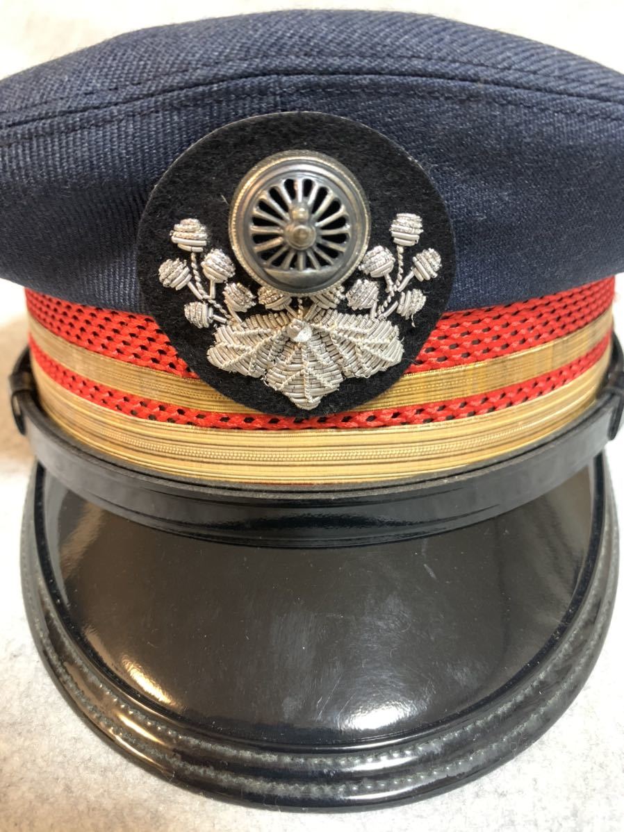 日本国有鉄道 駅長帽子 ① 夏用 国鉄 駅長制帽 約3号 帽子 日本