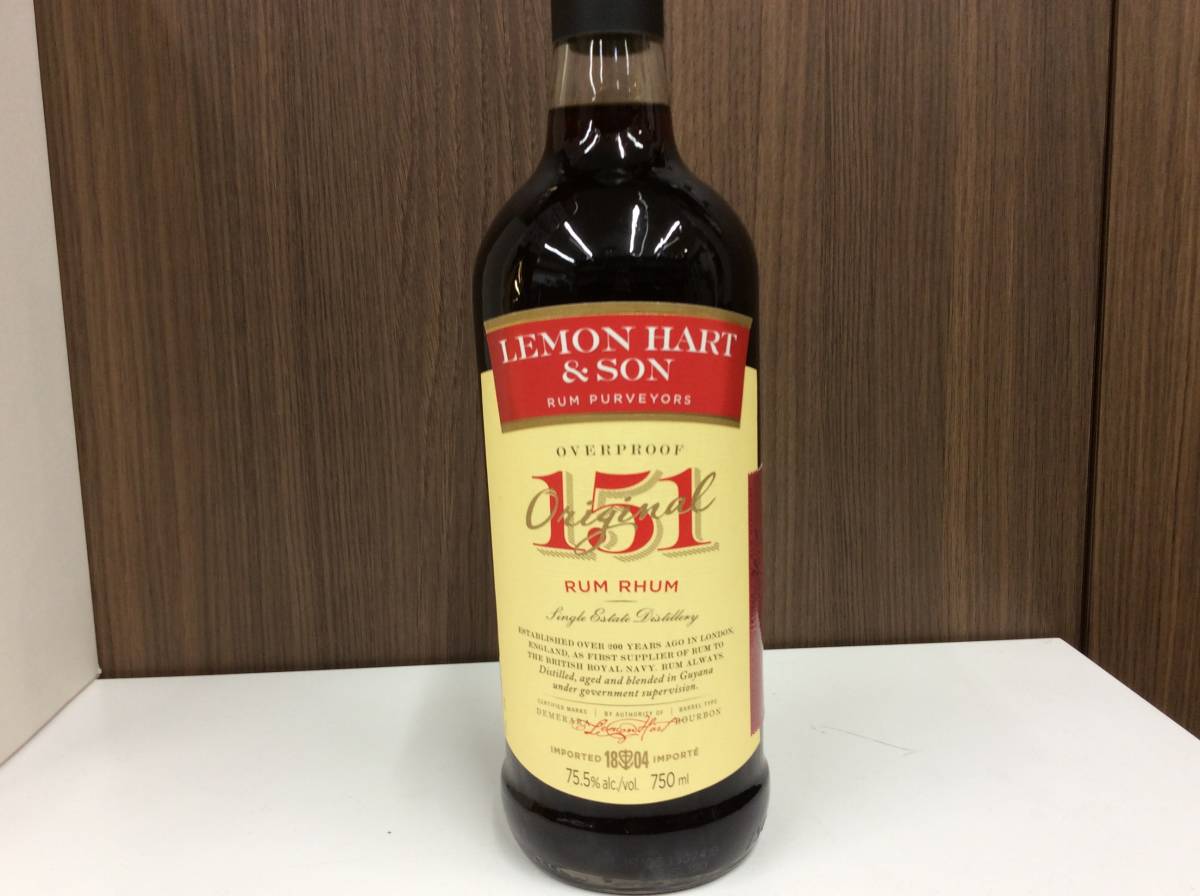 レモンハート 750ml 0 デメララ 75.5度 : レモン 151（デメララ・ラム 