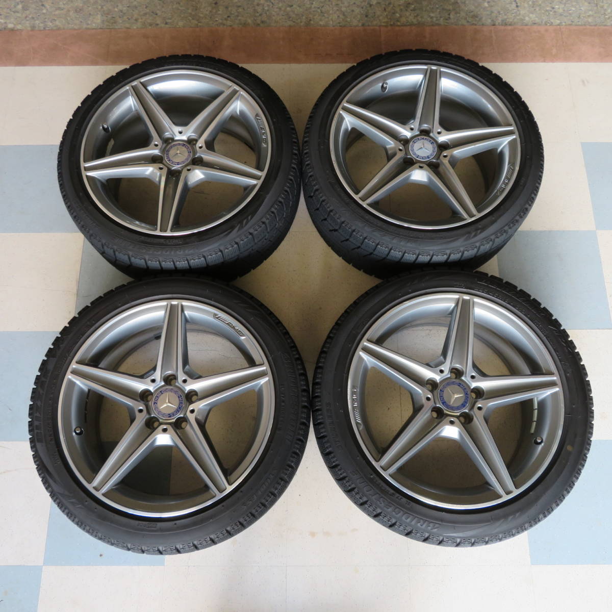 メルセデスベンツ　C200純正　225/45R18 91Q　245/40R18 93Q　ブリヂストンBLIZZAK　VRX　スタッドレス4本
