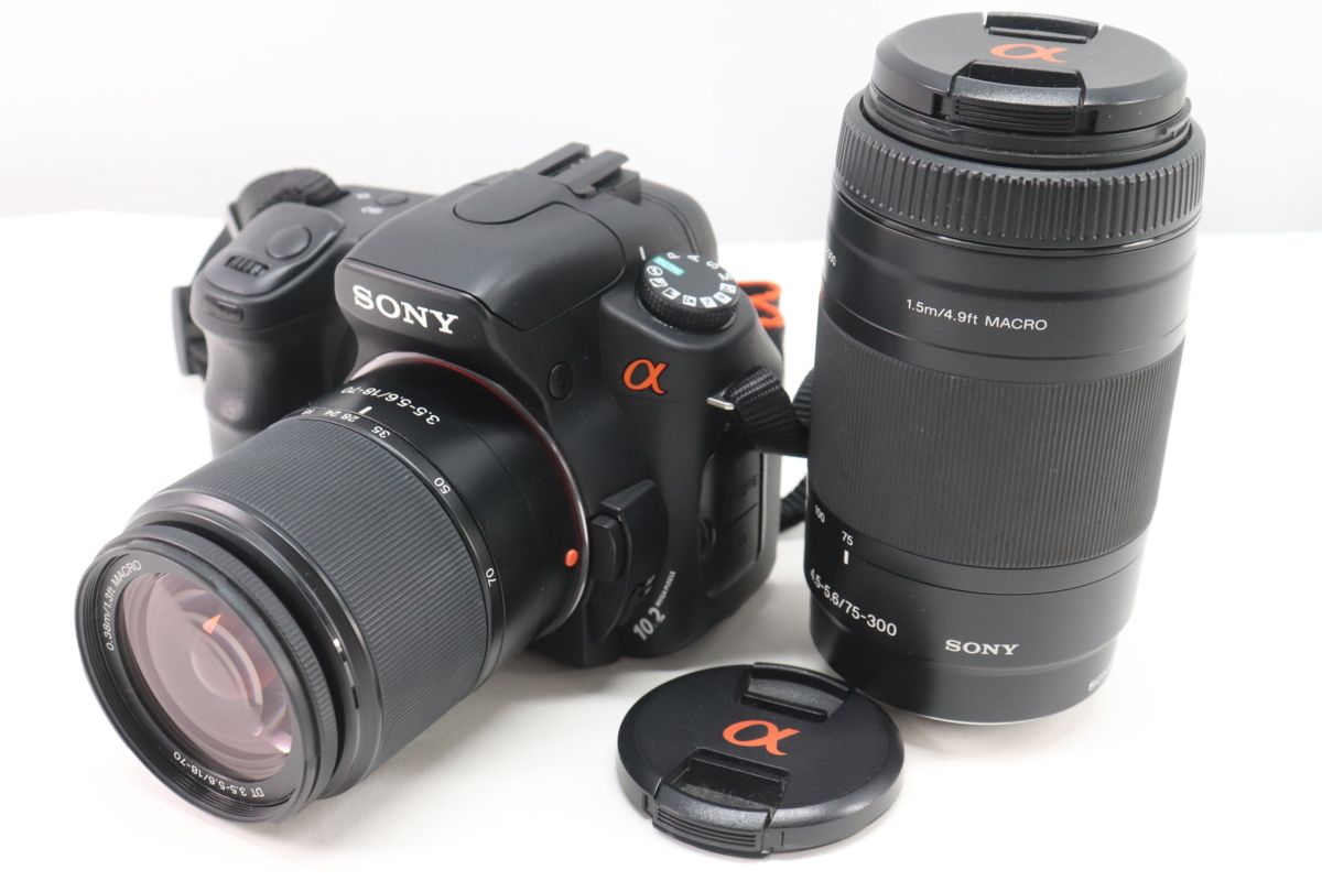 SONY ソニー A200 SONY MACRO LENS 75-300mm F4.5-5.6 DT 18-70mm F3.5