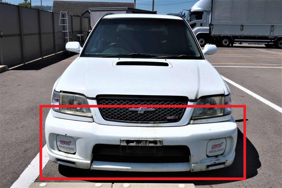 H13 GF-SF5 フォレスタ Forester STIⅡ TypeM FJ20 ターボ 限定車? 純正 フロントバンパー / 板金塗装再生ベース / カラーE51