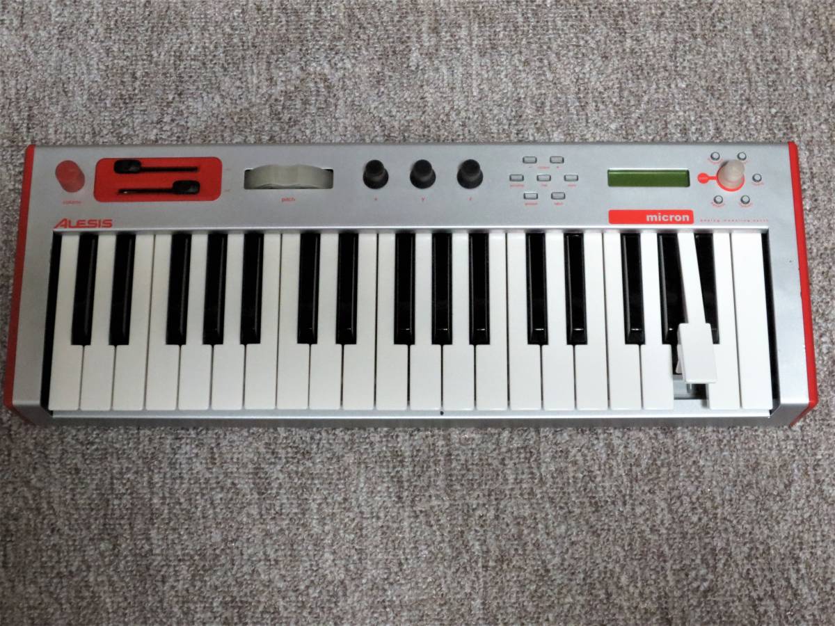 希少シンセサイザー『ALESIS micron』 音出し確認済・JUNK Alesis