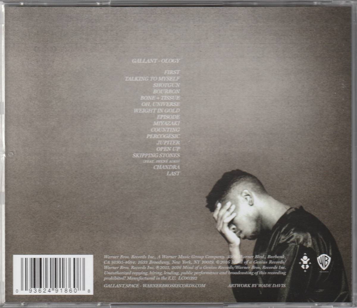 中古CD□R&B/SOUL□GALLANT／Ology／2016年□ガラント, Frank Ocean 