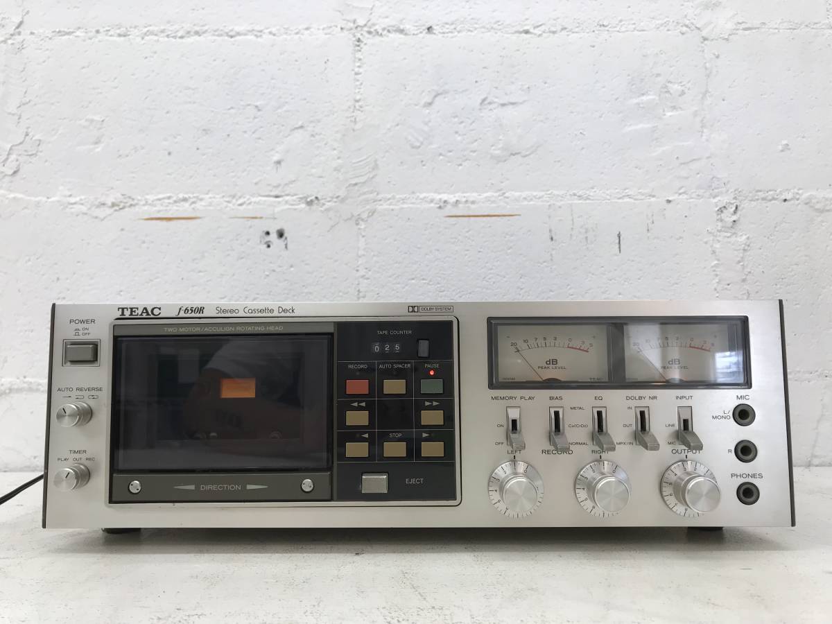 TEAC 公式通販 完全整備・1年保証 f-650R カセットデッキ ティアック 