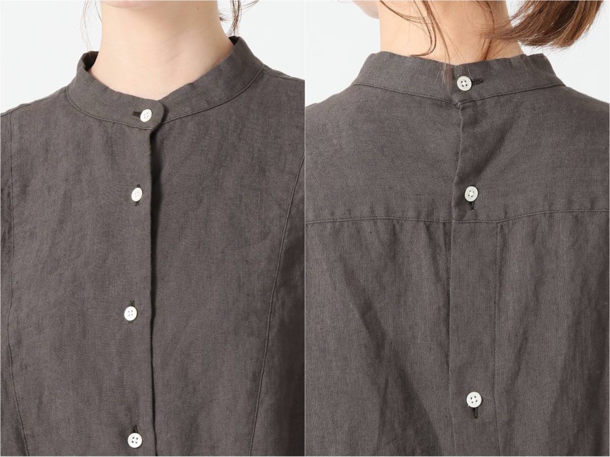 ☆IENA LA BOUCLE【麻ブロード ボザムシャツ美品】イエナラブークル 