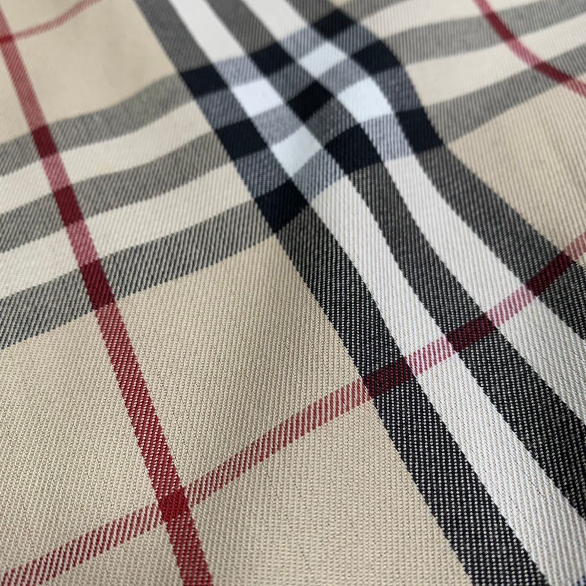 極美品 バーバリー ロンドン ジップ ブルゾン ノバチェック ネイビー L