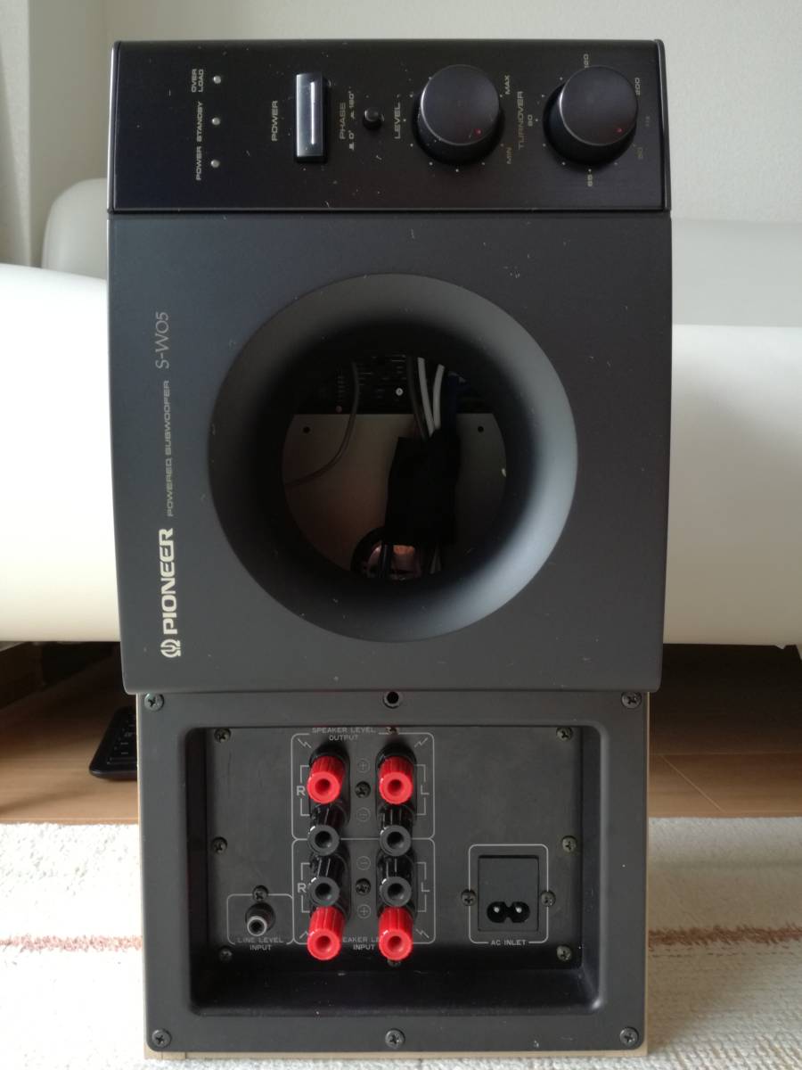 美品 PIONEER サブウーファー S-W05-K ブラック パイオニア Yahoo!オークション パワードサブウーファー PIONEER S-W05-K - S-W05