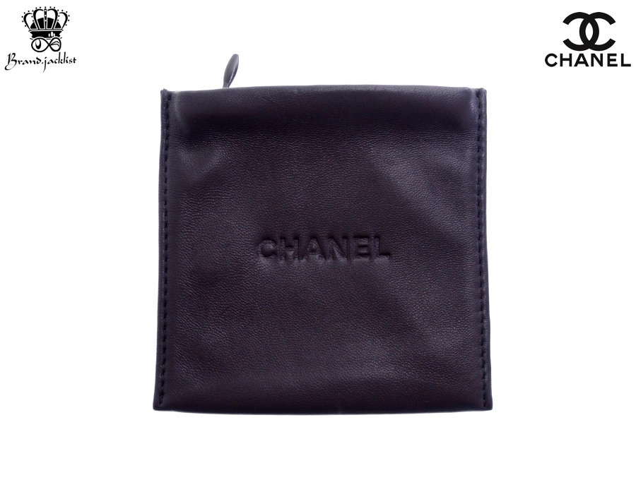 新品】シャネル CHANEL ノベルティ レザーポーチ 革素材 フラット