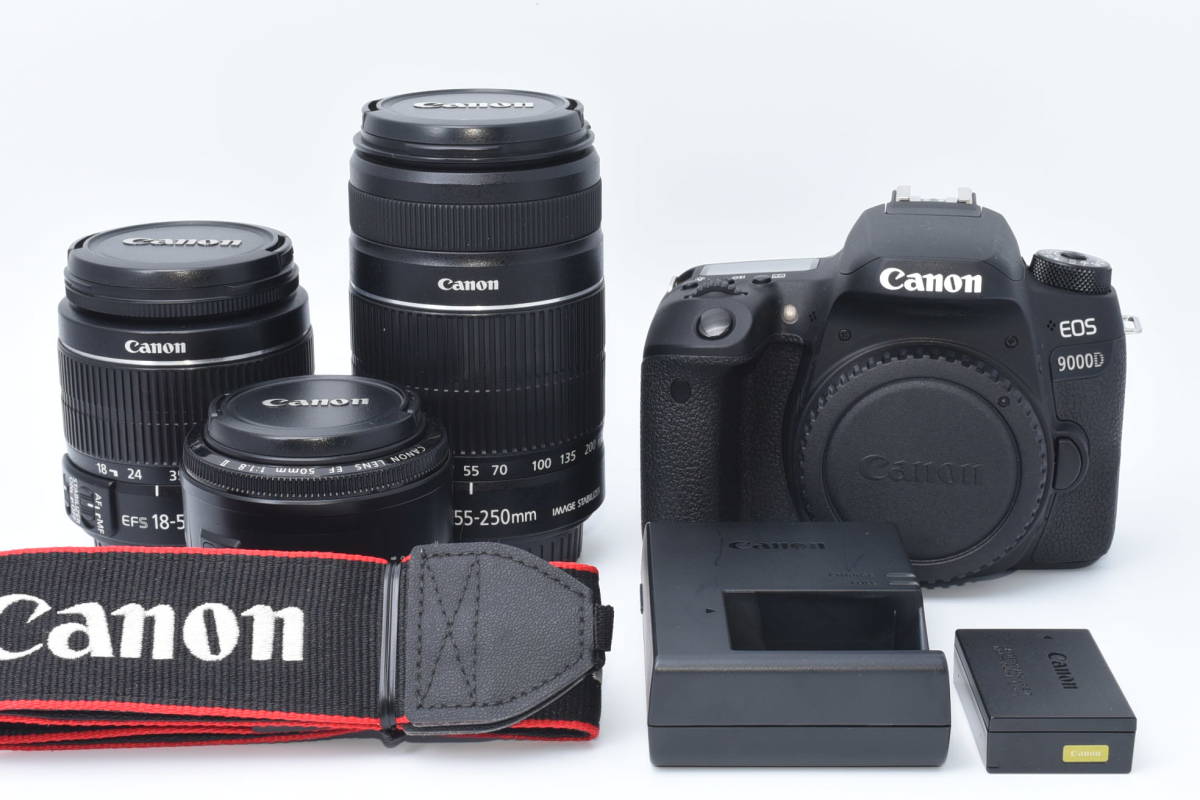 EOS 9000D Canon キャノン☆Canon 標準&望遠&単焦点トリプル 