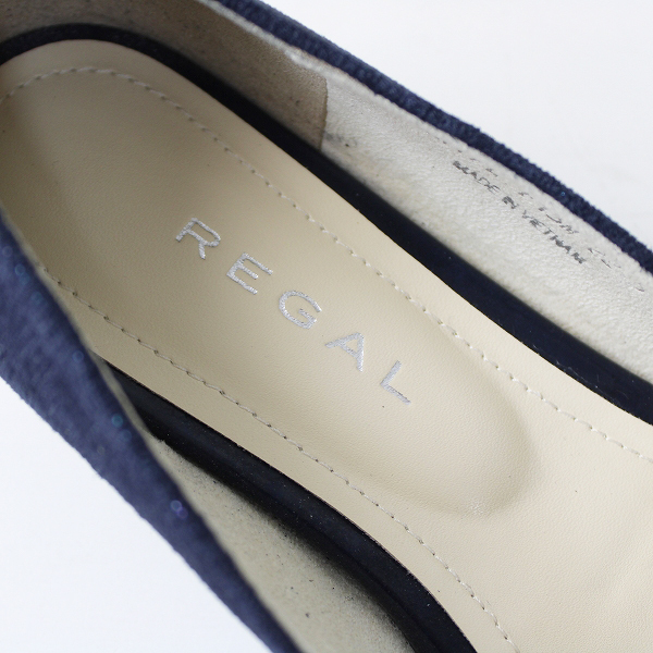 REGAL リーガル カットワークオープントゥ フラットパンプス 22.5cm/ ネイビー ローヒール【2400012450745】 フラットパンプス REGAL REGAL｜リーガルコーポレーション公式オンラインショップ ベージュ 黒 リーガル（形状（つま先）オープントゥ）（パンプス