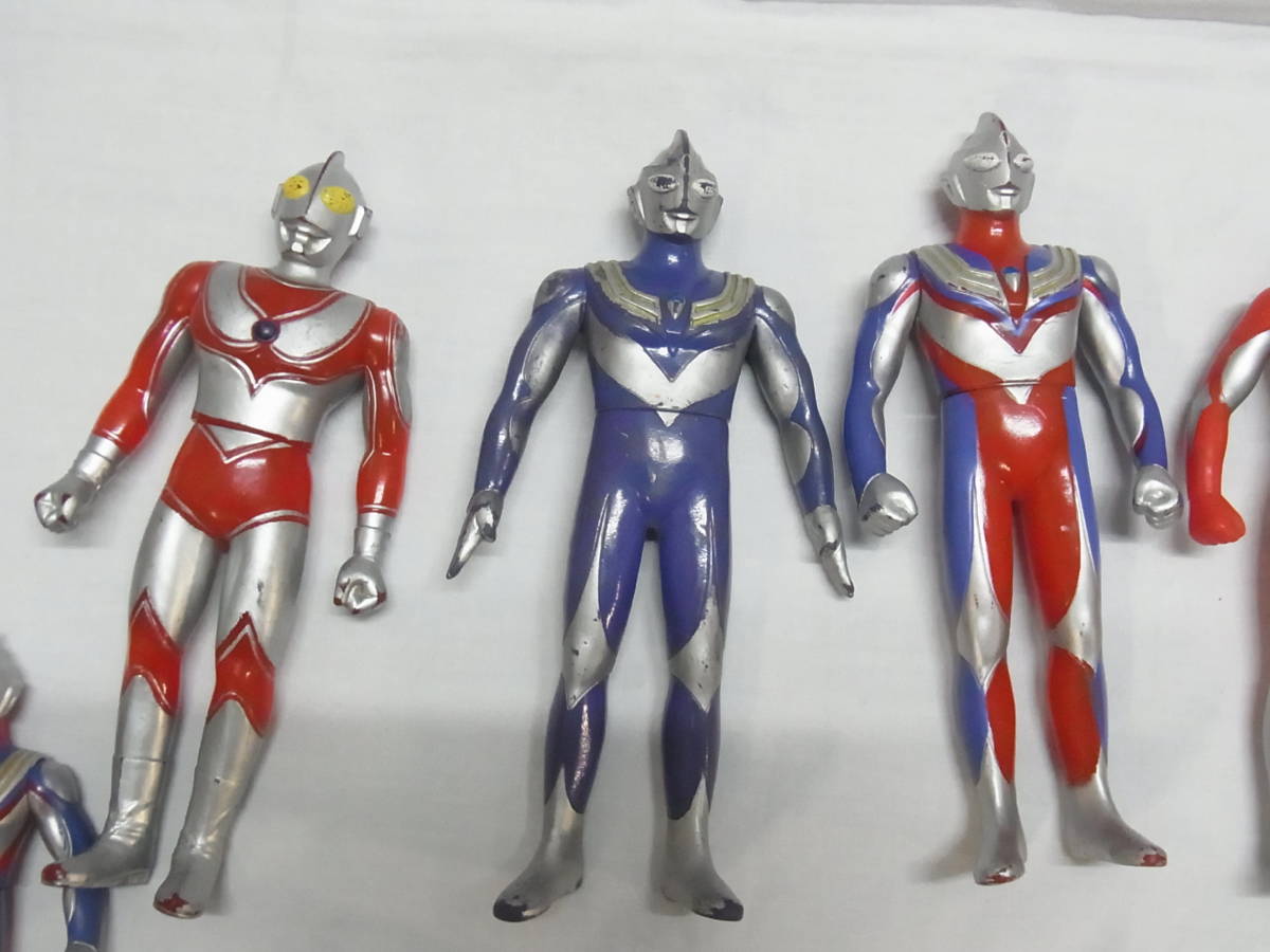 「当時物 ウルトラマン ソフビ まとめ売り バンダイ 円谷プロ 90年代」 円谷プロ☆歴代 ウルトラマン ソフビ まとめて☆BANDAI バンダイ