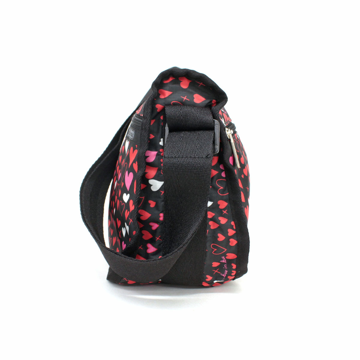 ハート柄 ショルダーバッグ レスポートサック LeSportsac ポーチ付き 