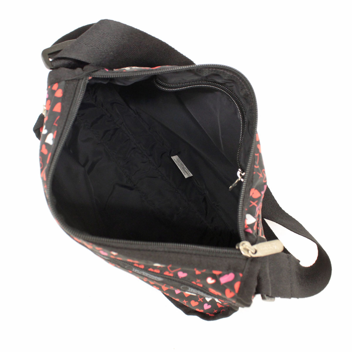 ハート柄 ショルダーバッグ レスポートサック LeSportsac ポーチ付き 