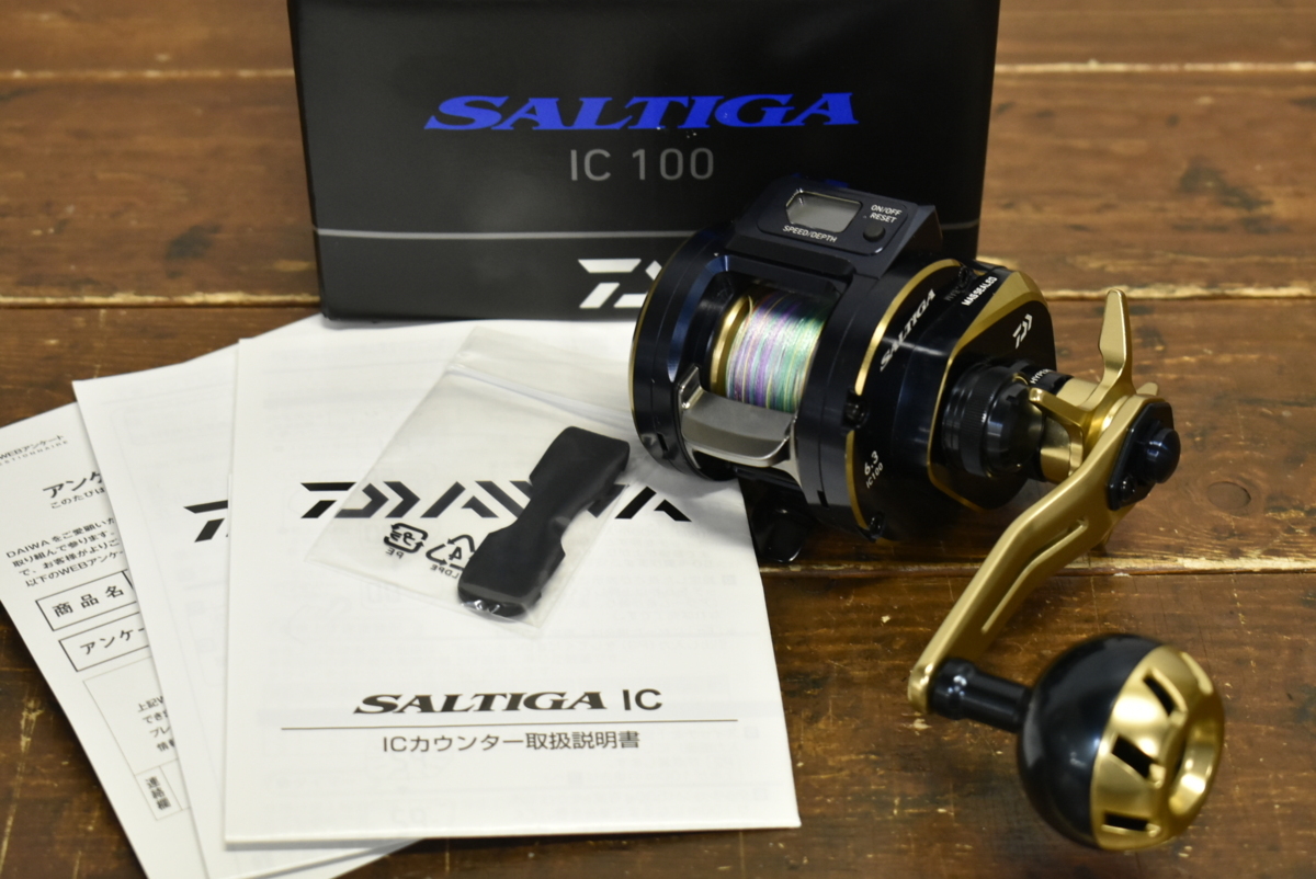 即決☆美品】ダイワ 21 ソルティガ IC 100 右 DAIWA SALTIGA 船