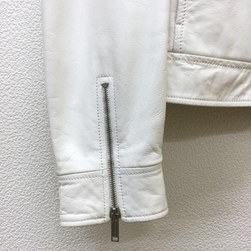 ゼニア レザー シングル ライダースジャケット ハイネック ブルゾン 革 