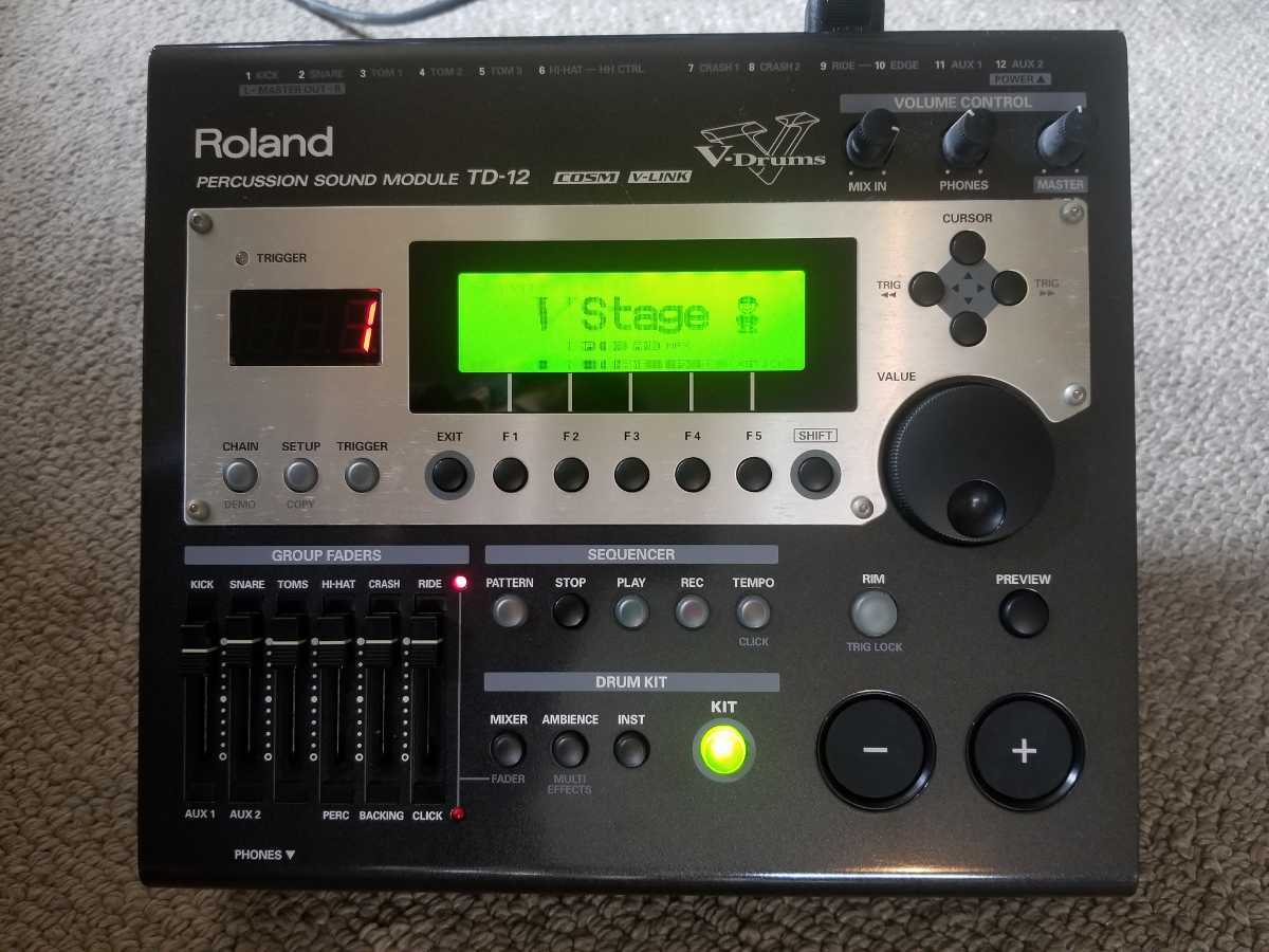 Roland V-Drums TD-12 音源モジュール 液晶難あり Roland TD-12 V