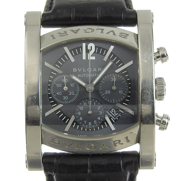 定番，格安 1円〓03楽市〓 BVLGARI ブルガリ アショーマ クロノ メンズ オートマ 腕時計 AA44SCH 時計(アショーマ)｜売買されたオークション情報、yahooの商品情報をアーカイブ公開 - オークファン アショーマ