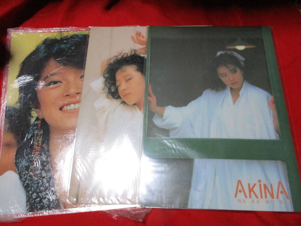 中森明菜　下敷　B5サイズ　未開封 中森明菜 下敷き 3枚一括 未開封