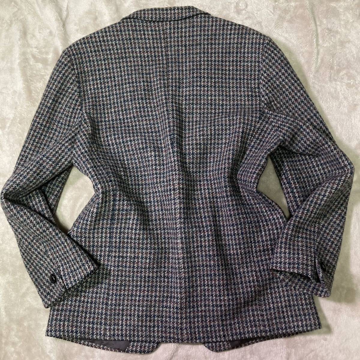 ☆極美品☆圧巻！千鳥格子☆ハリスツイード Harris Tweed テーラード