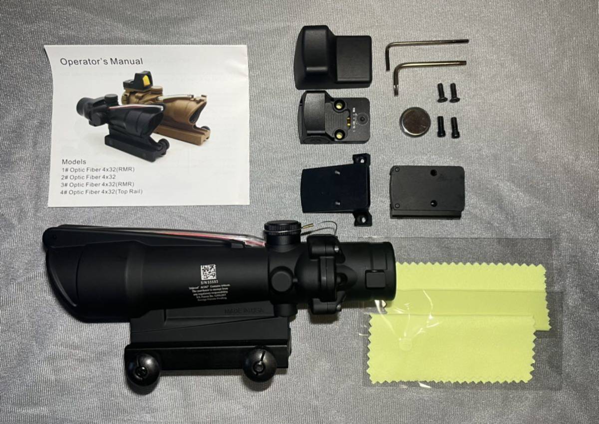 Evolution Gear 製 Trijicon ACOG スコープ レプリカ 4x32 集光 4×32