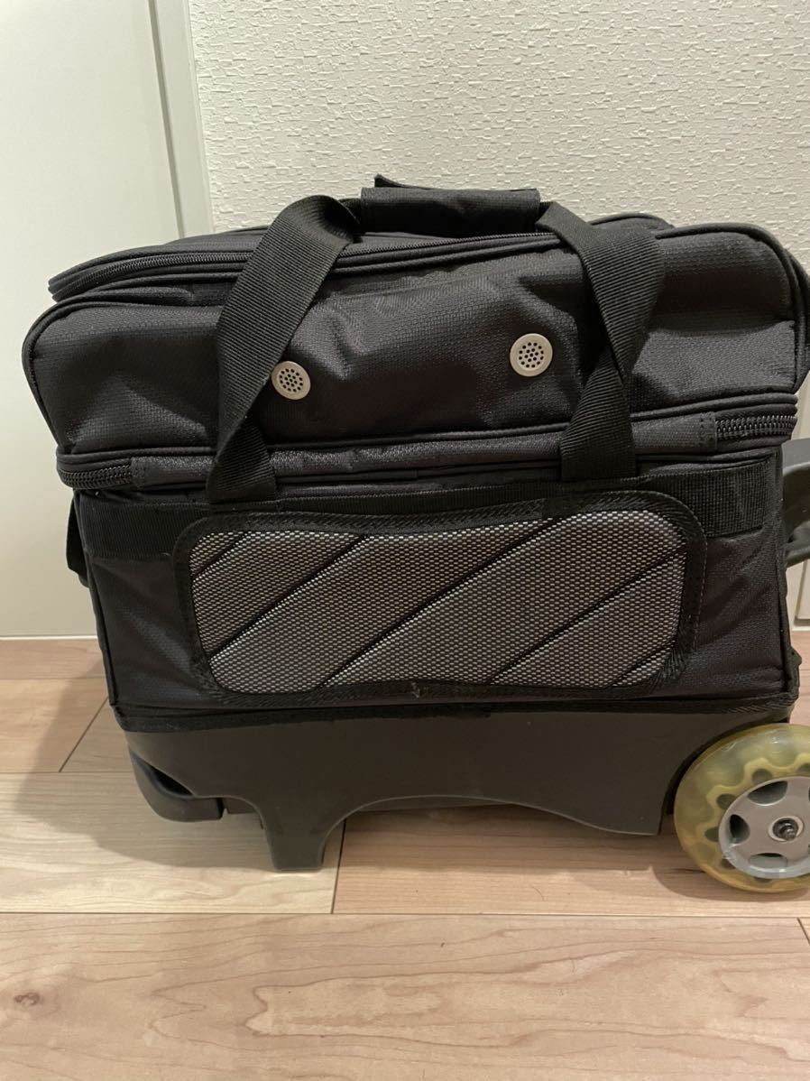 ☆1000円～ ブラック×ブラック PRO-am 2ボール用 ボウリング キャリー