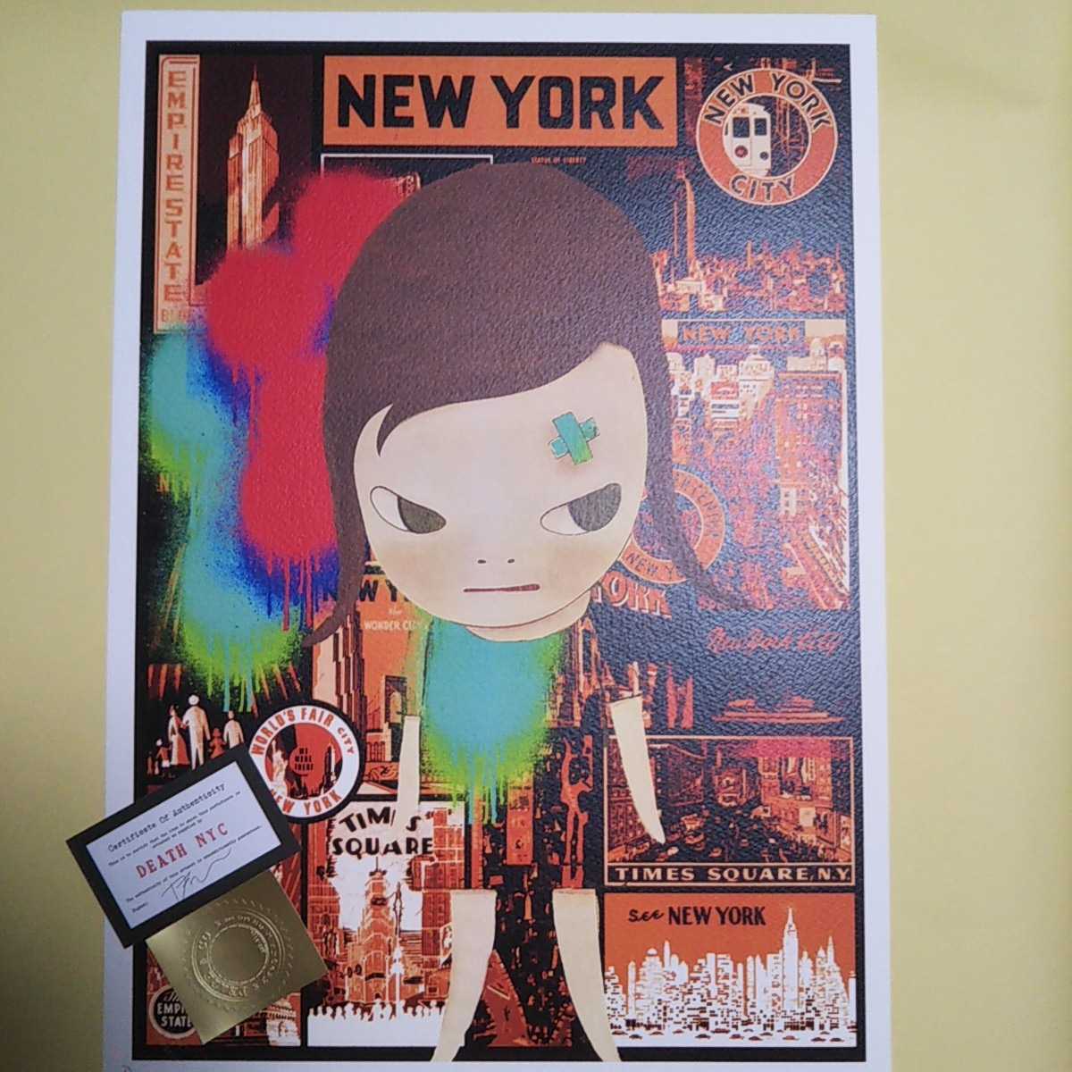 DEATH NYC 世界限定100枚 アートポスター 奈良 美智 NARA YOSHITOMO