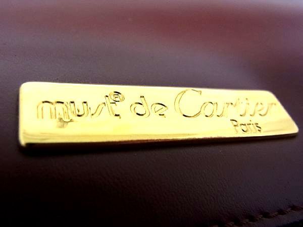1円 レザー Cartier b3307uh ボルドー系 □極美品 1円 ■極美品■ Cartier カルティエ マストライン レザー ゴールド金具 ワンハンドルバッグ ハンドバッグ レディース ボルドー系 S2883QM