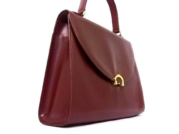 1円 レザー Cartier b3307uh ボルドー系 □極美品 1円 ■極美品■ Cartier カルティエ マストライン レザー ゴールド金具 ワンハンドルバッグ ハンドバッグ レディース ボルドー系 S2883QM