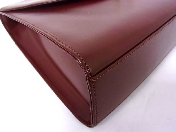1円 レザー Cartier b3307uh ボルドー系 □極美品 1円 ■極美品■ Cartier カルティエ マストライン レザー ゴールド金具 ワンハンドルバッグ ハンドバッグ レディース ボルドー系 S2883QM