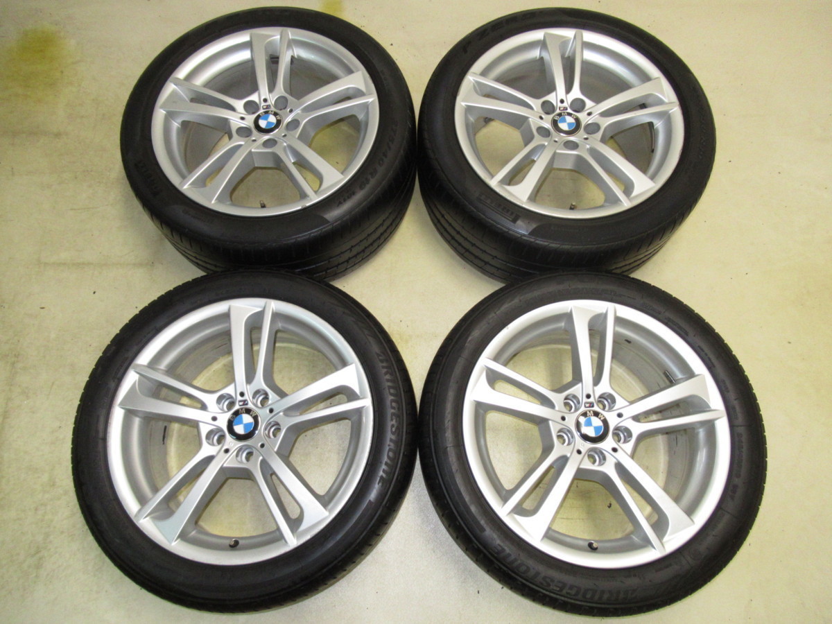 BMW(F25)X3純正 8.5J-19+38，9.5J-19+48 pcd120/5H ハブ径73ミリ BRIDGESTONE/PIRELLI 245/45R19，275/40R19 ラジアルタイヤ付き4本セット