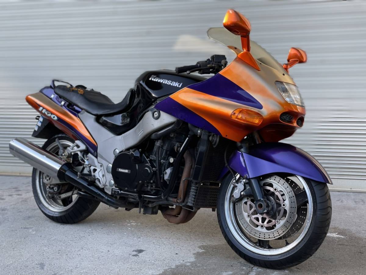 ZZR1100 1円スタート 書類無 ZXT10D クランキング確認済 レストア