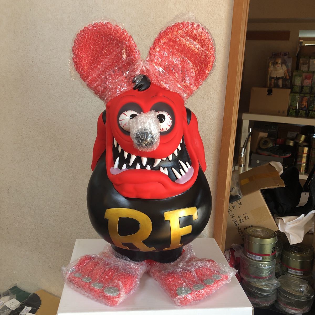 未展示品ラットフィンクビック貯金箱希少カラー レッド ラットフィンク 未展示品ラットフィンクビック貯金箱希少カラー レッド ラットフィンク