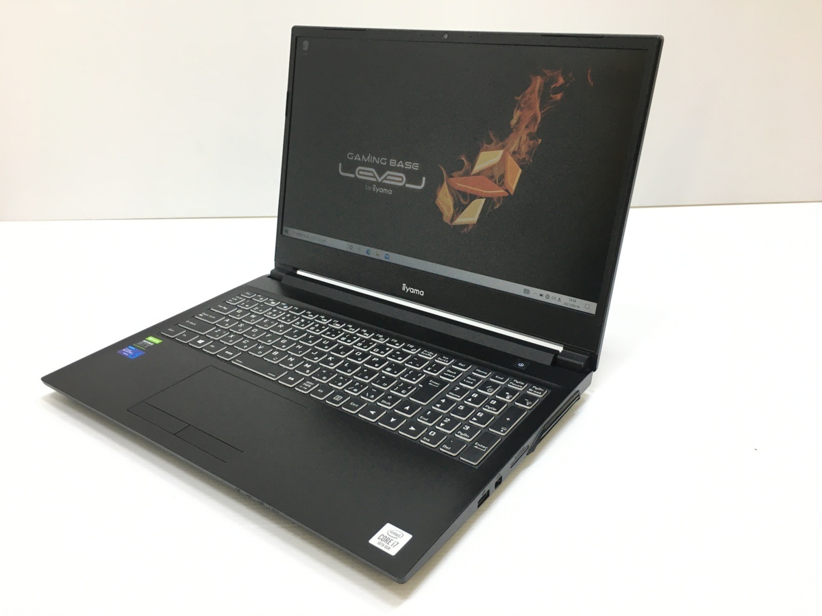 美品☆IIYAMA LEVEL ゲーミングPC 15.6型 i7-10750H 2.60GHz 16GB 