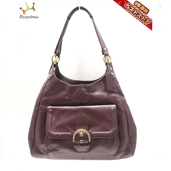 COACH(コーチ) ショルダーバッグ キャンベルレザーホーボー F24686 ボルドー レザー コーチ COACH ショルダーバッグ F24686 キャンベルレザーホーボー