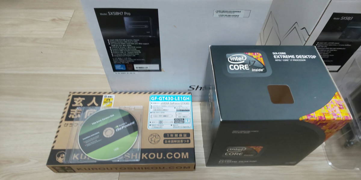 Shuttle キューブ型 ジャンク 2台 SX58j3 SX58H7Pro i7-980X EXTREME 