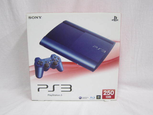 054B243i00◇PS3 本体 CECH-4000B 250GB ブルー 中古 動作品 [012