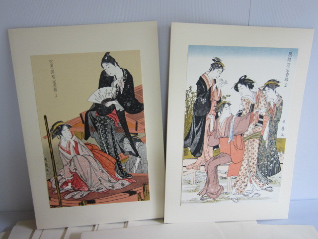 浮世絵版画 集英社 1963｜Yahoo!フリマ 2 木版画 復刻版浮世絵 UKIYOE