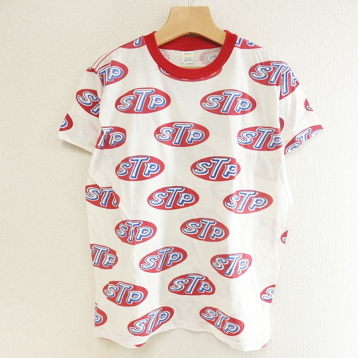 ○80sヴィンテージ!USA製 CINDERELLA KNTG MILLS 半袖 STP ロゴ  